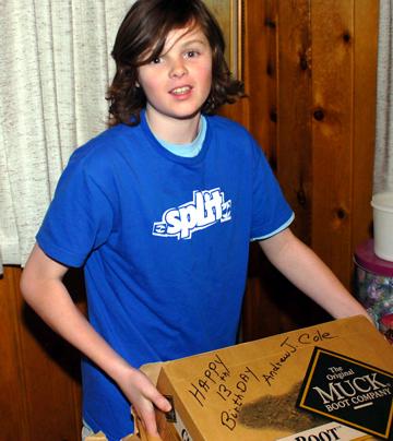 Thirteenth birthday gifts from Nana - January 2006