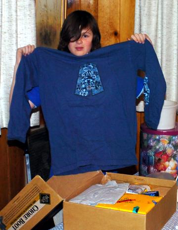 Thirteenth birthday gifts from Nana - January 2006