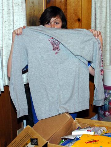 Thirteenth birthday gifts from Nana - January 2006