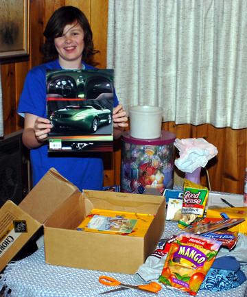 Thirteenth birthday gifts from Nana - January 2006