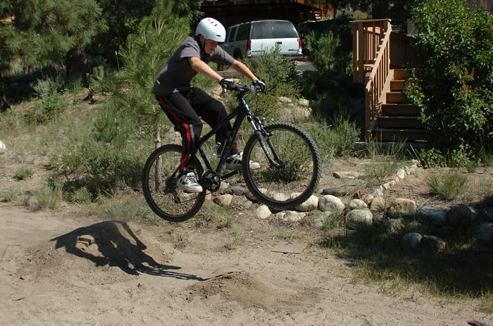 Jumping my Mountain Bike - June 25, 2006
