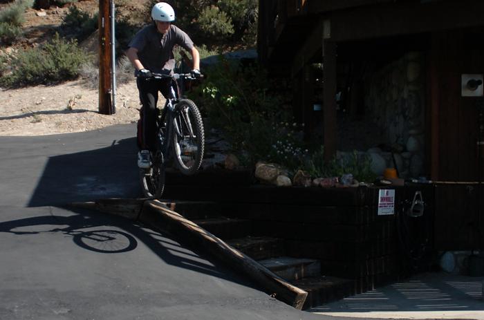 Jumping my Mountain Bike - June 25, 2006