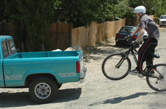 Jumping my Mountain Bike - June 25, 2006
