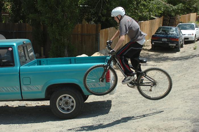 Jumping my Mountain Bike - June 25, 2006