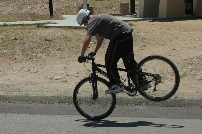 Jumping my Mountain Bike - June 25, 2006