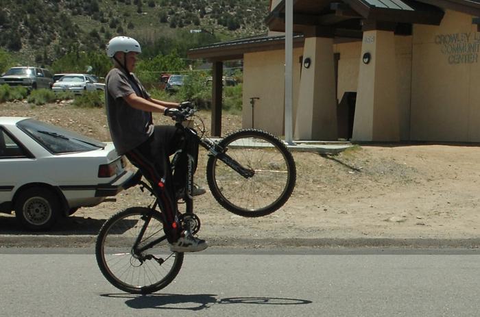 Jumping my Mountain Bike - June 25, 2006