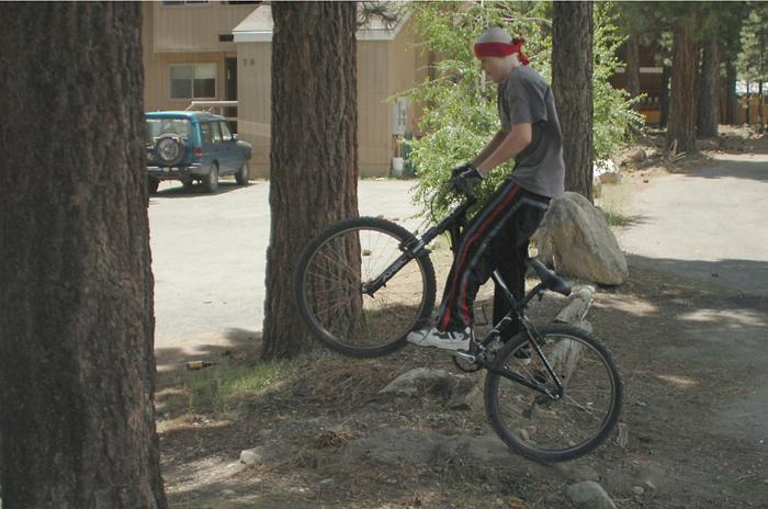 Jumping my Mountain Bike - June 25, 2006