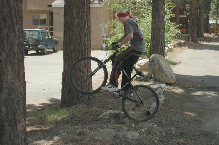 Jumping my Mountain Bike - June 25, 2006