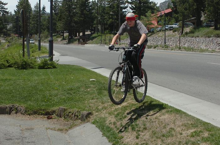 Jumping my Mountain Bike - June 25, 2006