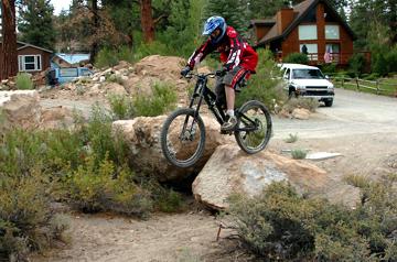 Jumping bike in Sunny Slopes - July 14, 2007