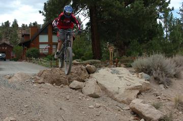 Jumping bike in Sunny Slopes - July 14, 2007