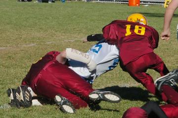 Tackling Bishop ball carrier - September 29, 2007