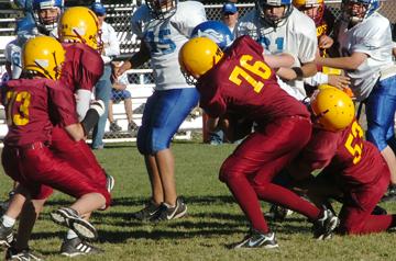 Tackling Bishop ball carrier - September 29, 2007