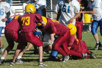 Tackling Bishop ball carrier - September 29, 2007