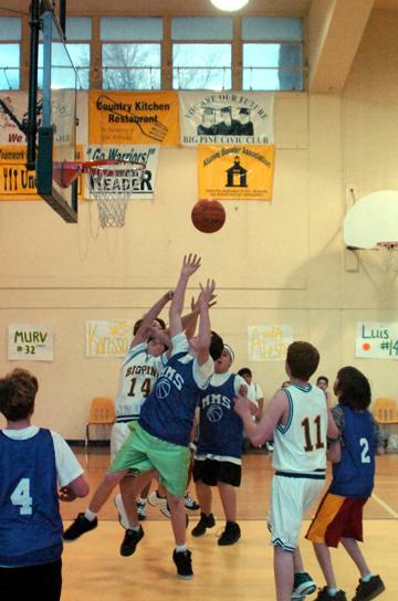 Middle School Basketball Game at Big Pine - February 8, 2008