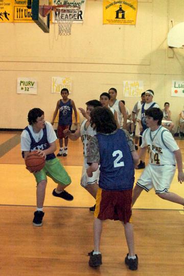 Middle School Basketball Game at Big Pine - February 8, 2008