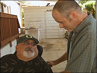 'I can't be there physically ... but I can support him'