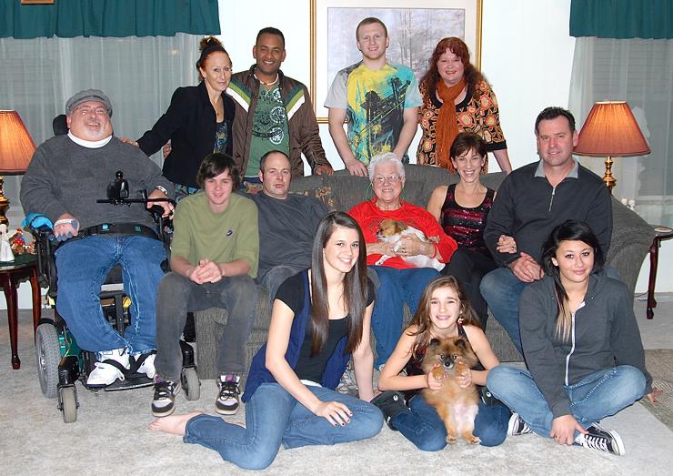 Family gathering at Vee's - December 18, 2009