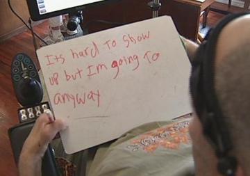 It's hard to show up but I'm going to