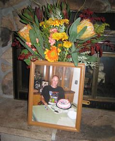 Flowers  from Chris's Celebration Of Life