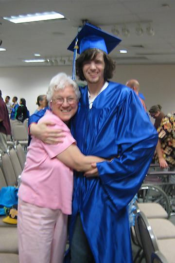 Me and grandmother Vee at my High School Graduation - June 13, 2012