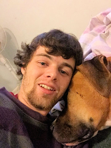 Andrew and dog Burner - Fall 2015 Andrew and dog Burner - Fall 2015