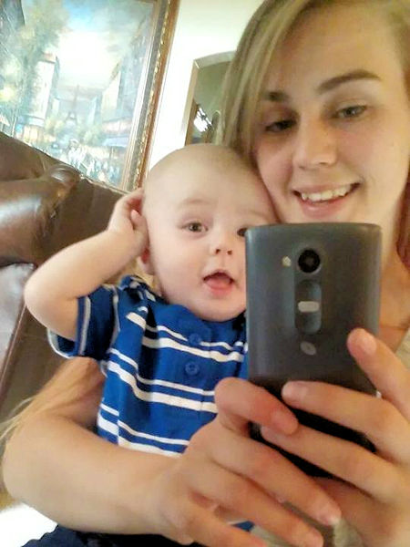 Ryker and Bridget do a selfie - Summer 2015 Ryker and Bridget do a selfie - Summer 2015