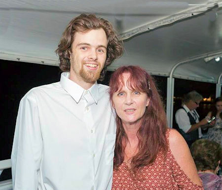 Andrew and mother Donna at Jeremy and Michele's wedding 7/20/2017