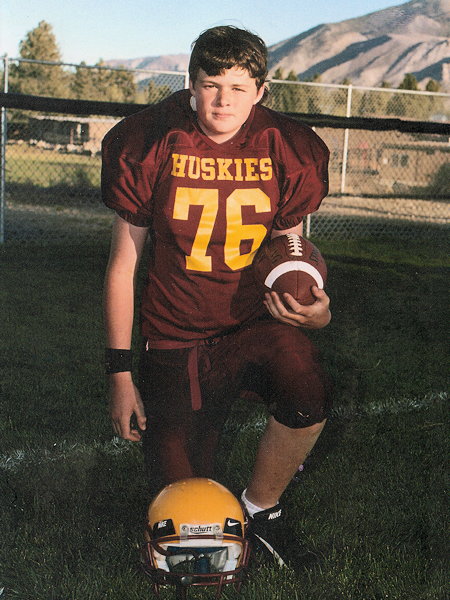 Andrew played on the Mammoth Huskies Youth Football Team