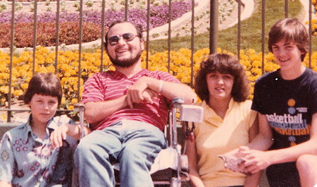 Anthony "Tony" Cole with friends at Disneyland June 1980
