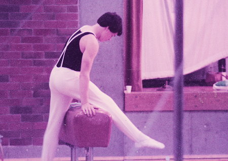 Christopher John "Chris" Cole doing gymnastics