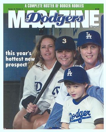 Debbie, Debie friend Diane, Donna, Andrew - September 19, 1999 at Sony Outing in Dodger Stadium