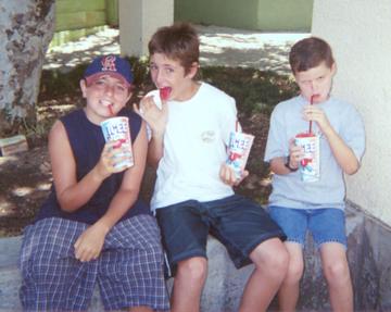 Jeremy's friend Michael, Jeremy and Andrew - Summer 2000