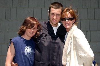Andrew, Jeremy and Donna at Jeremy High School Graduation - June 16, 2005