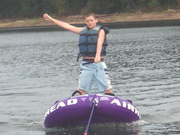 Me innertubing in Oregon - August 6, 2006