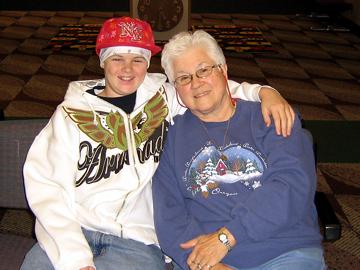 Me and Nana at the airport - January 1, 2007