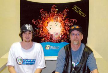 Me and my boss Dave at WarpGrafix - 2011