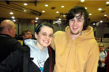 Me and my cousin Brenna - March 2, 2011