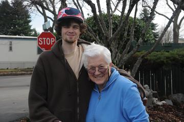 Me and grandmother Vee on my 19th birthday - January 31, 2012