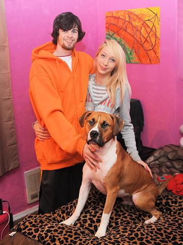 Me, Jocelin and Burner on my 20th birthday - January 31, 2013