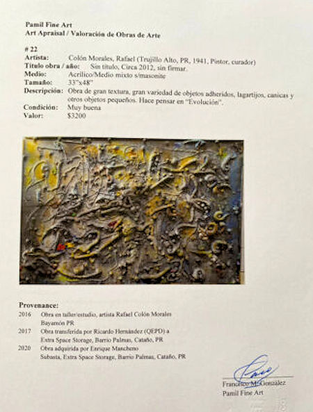 Obra de Gran Textura Appraisal