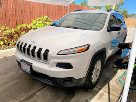 Jeep Cherokee after being detailed