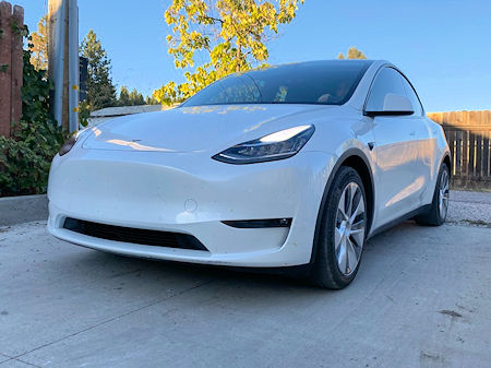 2021 Tesla Model Y before wrap