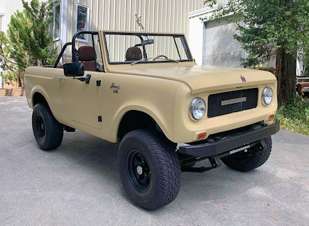 Fully wrapped restored 1968 Scout
